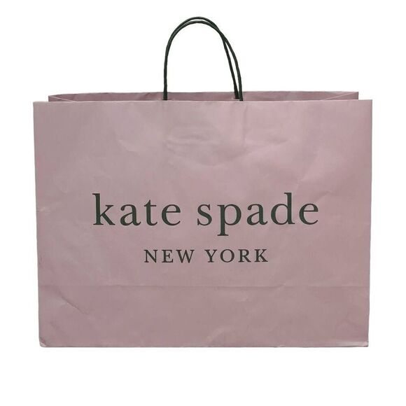 ♠️ KATE SPADE Empty Paper Pink Shopping Gift Bag Medium Size 15.5 x 11.5 x 6" - Picture 1 of 12